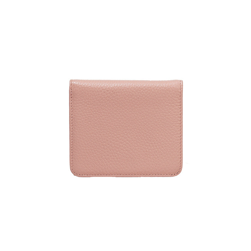 Simple Women's Two-fold Ultra-thin Practical Couple Wallet