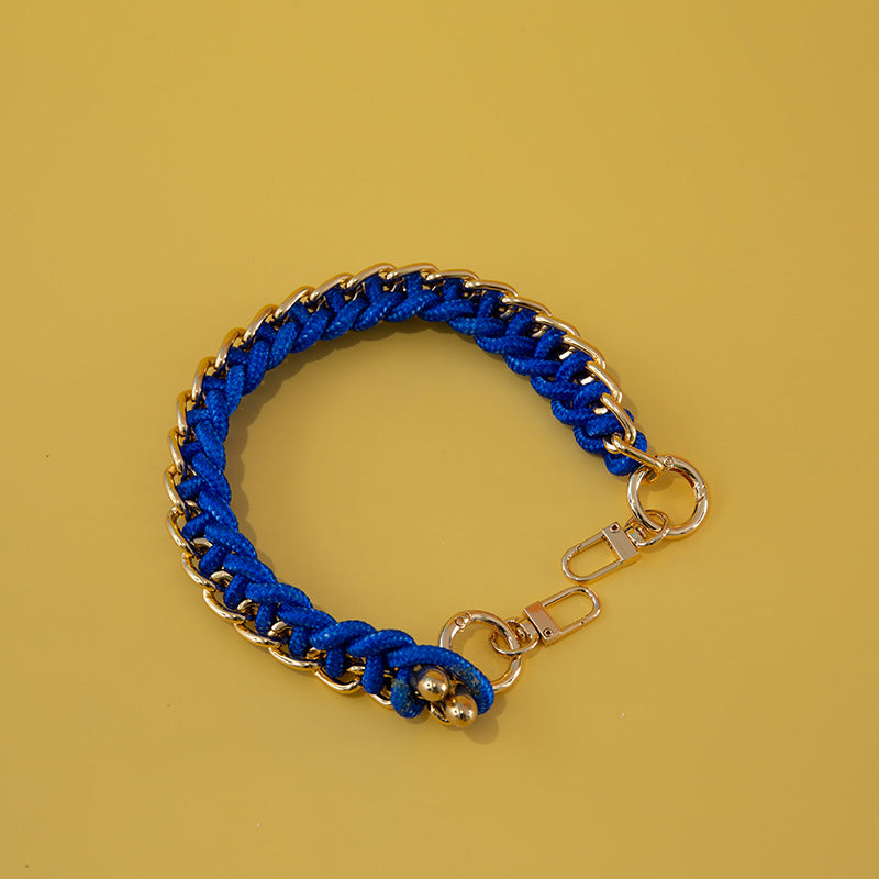 Women's Bag Woven Bag With 40cm Short With Buckle Can Be Mobile Phone Charm