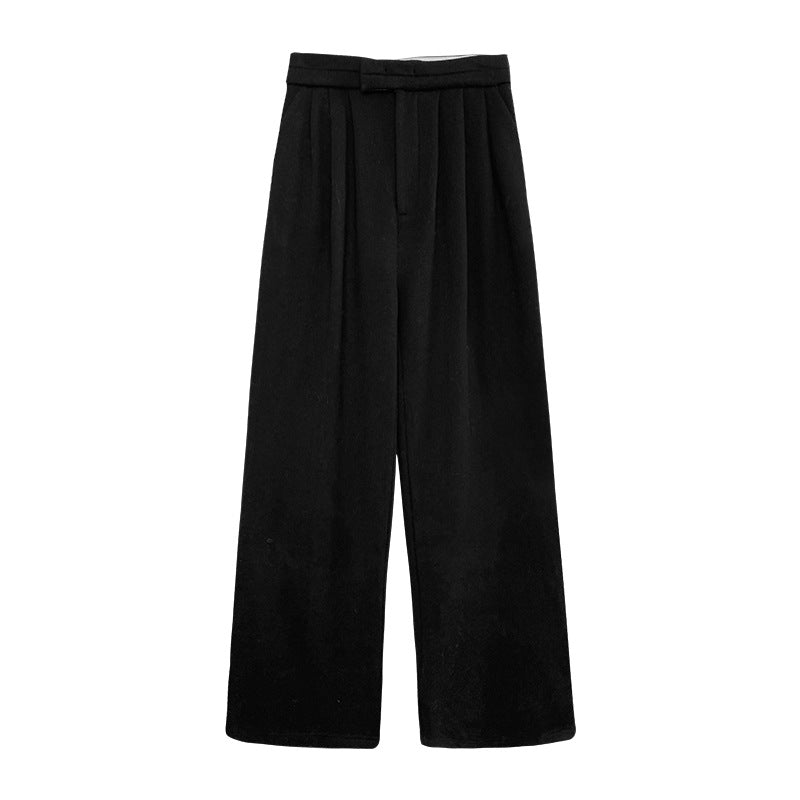 Straight Loose Soft Waxy Casual Pants