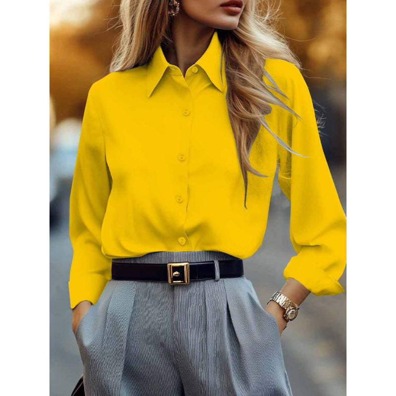 Springautumn Long-sleeve Western-style Womens Shirt