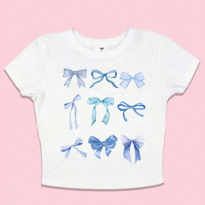 Women's Hot Girl Summer Slim Fit All-match Short Sleeve T-shirt