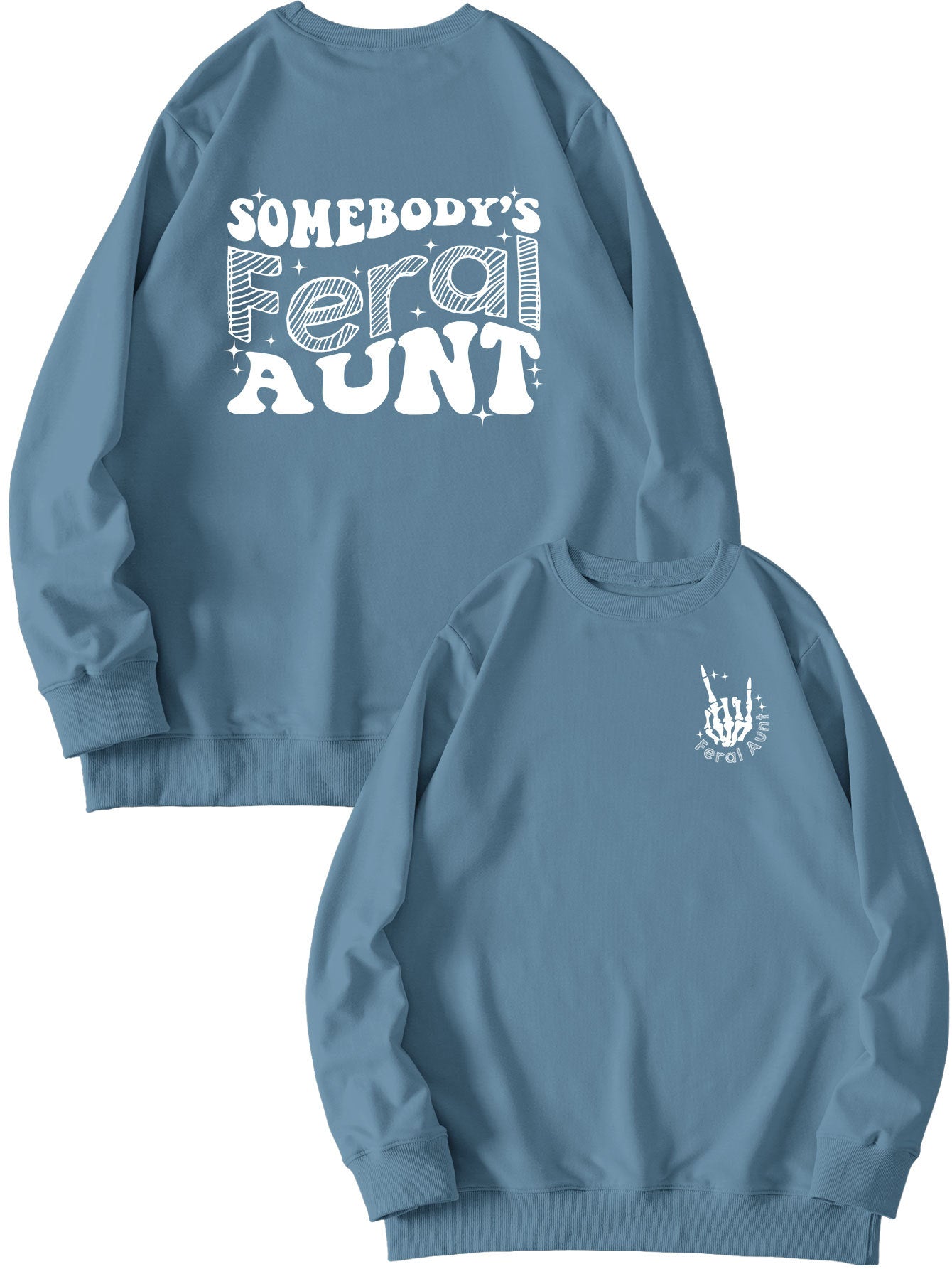 Printet sweatshirt til damer - Løs og alsidig