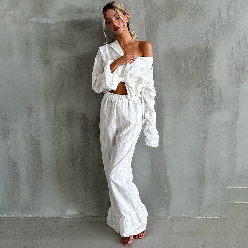 Comfortable Breathable Pure-cotton Pajama Set
