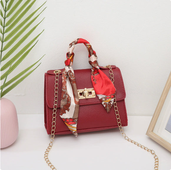 Ladies Shoulder Bag Silk Scarf Portable
