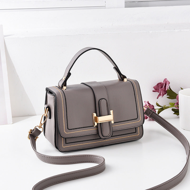 Female Foreign Style Crossbody Bag Korean Version One Shoulder Feeling Small Square