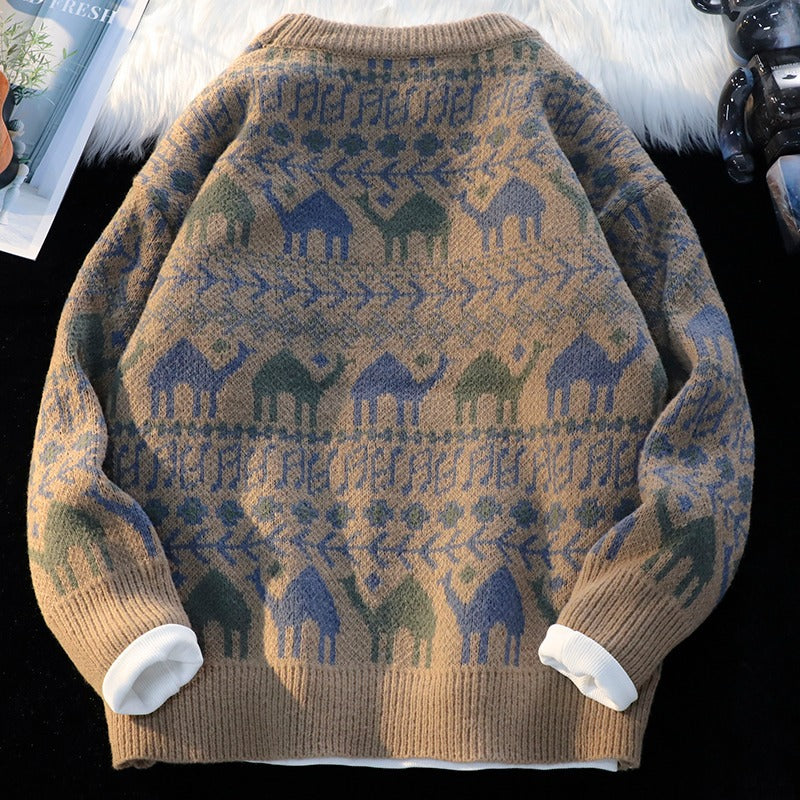 match Fashion Ins Knitted Sweater