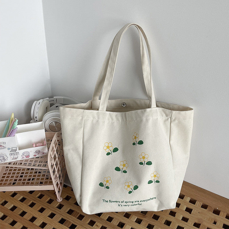 Lazy Wind Literary Japanese And Korean Ins Simple Large Capacity Letter Students Class Schoolbag Summer
