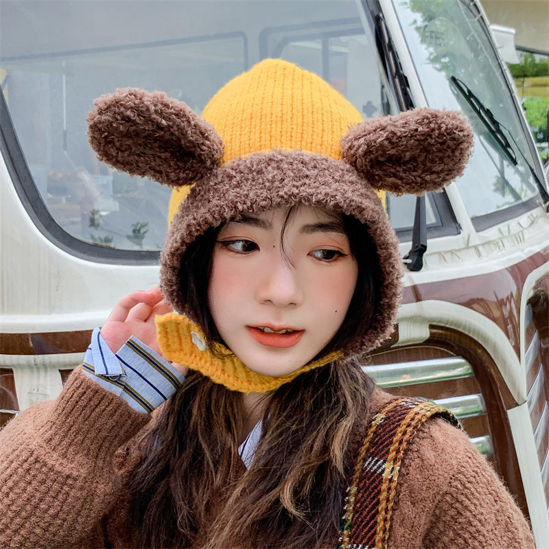 Neck Protection Integrated Head Covering Hat