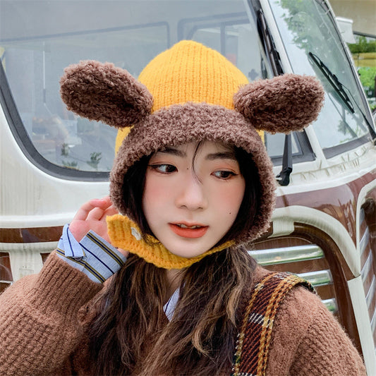 Neck Protection Integrated Head Covering Hat