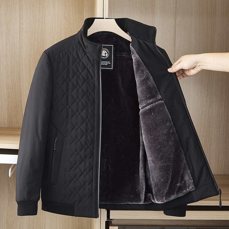 Plush Padded Stand-collar Down Padded Jacket