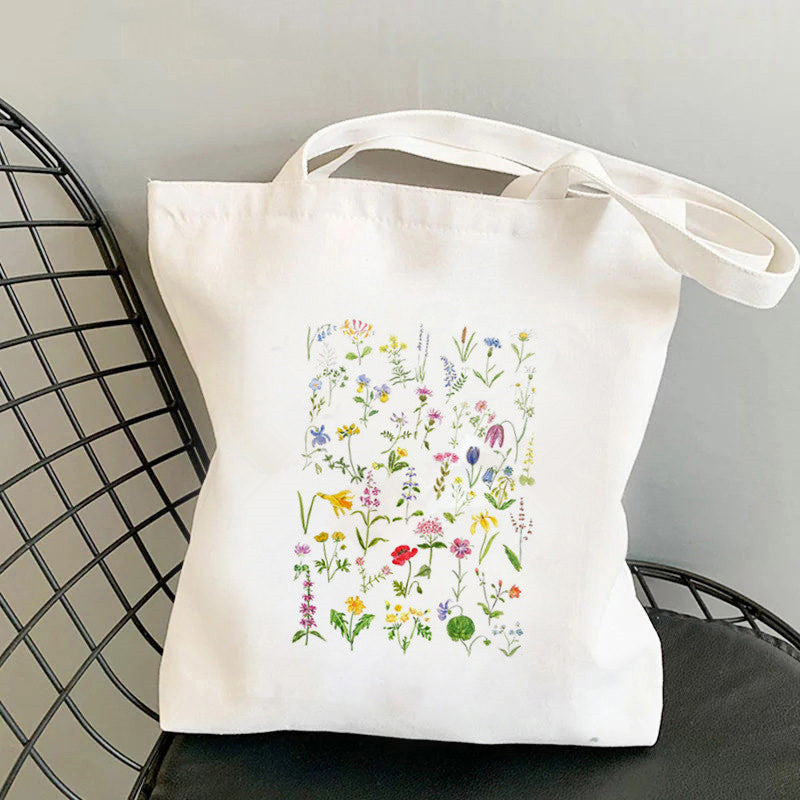 Printed Canvas Personalized One Shoulder Women's Fashionable Handbag