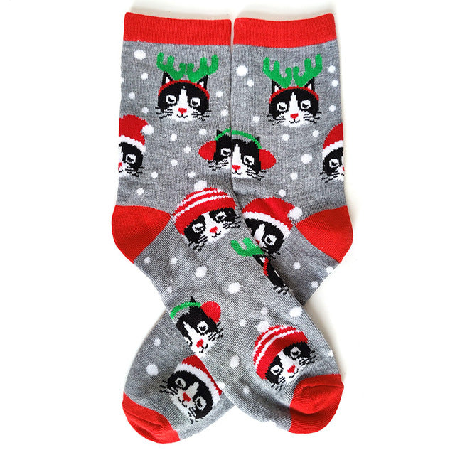 Women Casual Winter Christmas Socks Thickened David's