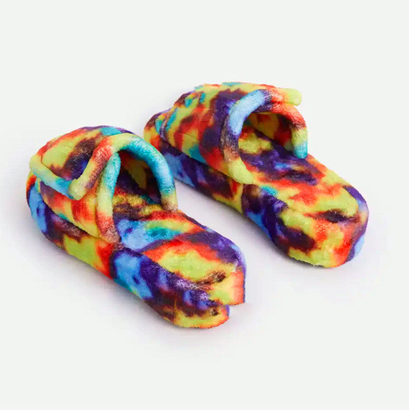 Furry Sandals And Design Thick-soled Wool Slippers