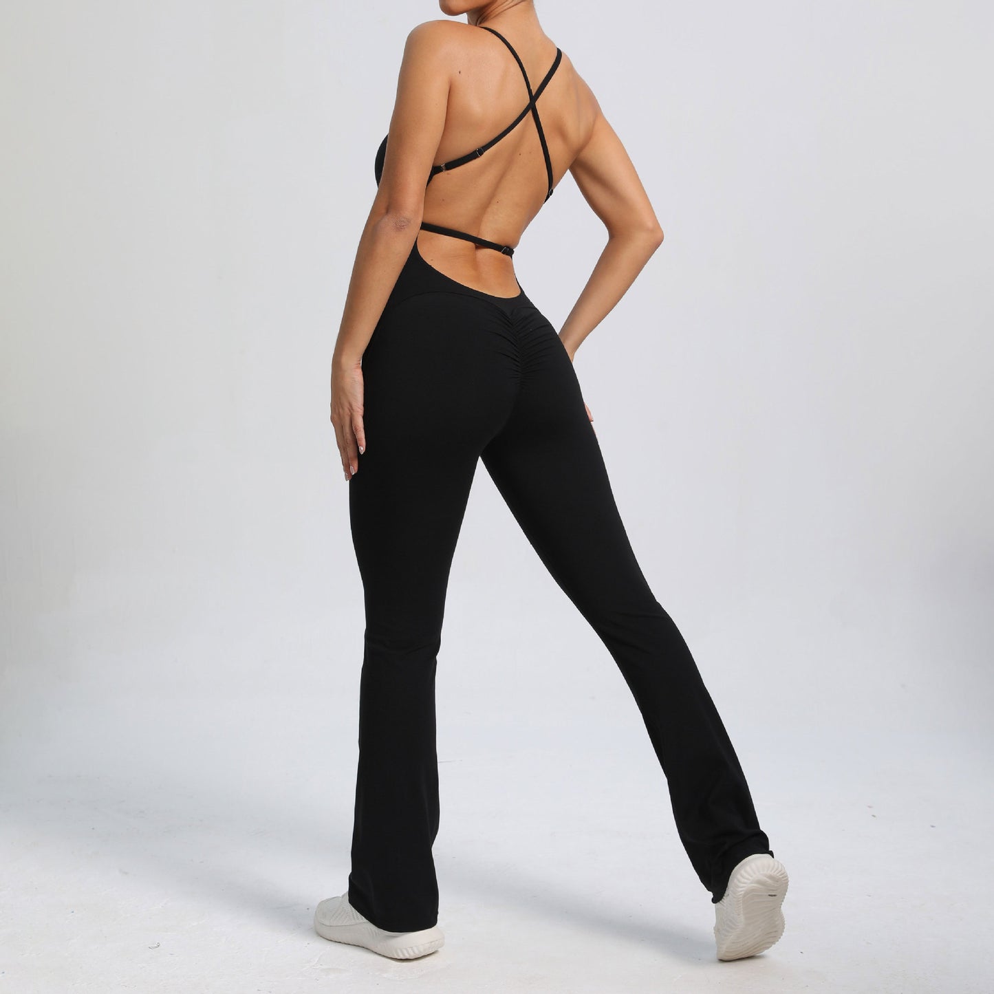 High-intensity Sports Adjustable Shoulder Strap Slightly Tight Yoga Jumpsuit