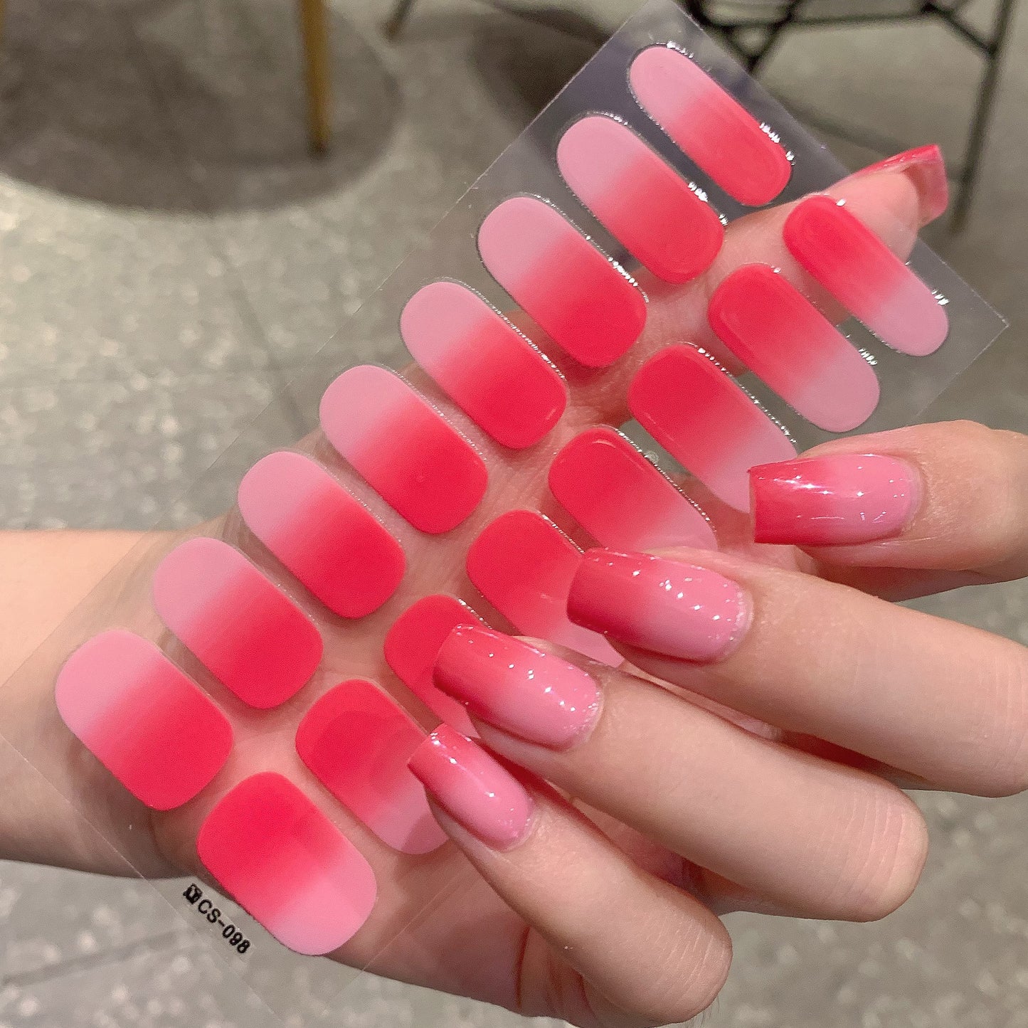 Gradient Color Nail Sticker Spring And Summer Comely Finger