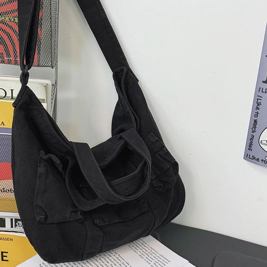 Canvas Women's Simple Fashion Single Shoulder Canvas Bag