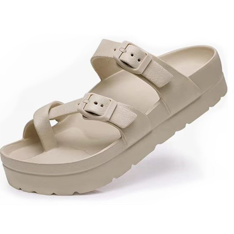 Slip-on tyksålede vinkelslippers EVA Muffin blødtsålede slippers