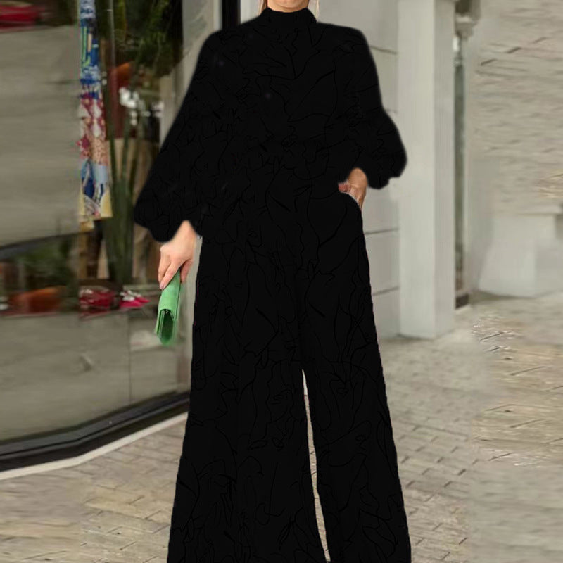 Elegant stribet jumpsuit til kvinder med nyt print