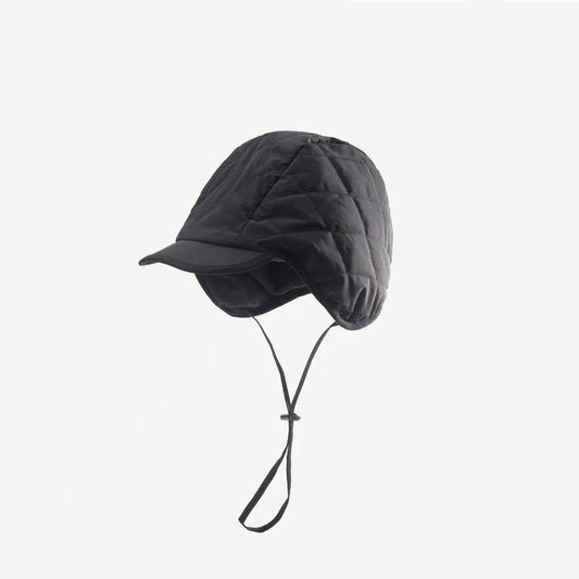 Simple Baotou Tie Up Duck Tongue Cold Proof Ear Protection Hat