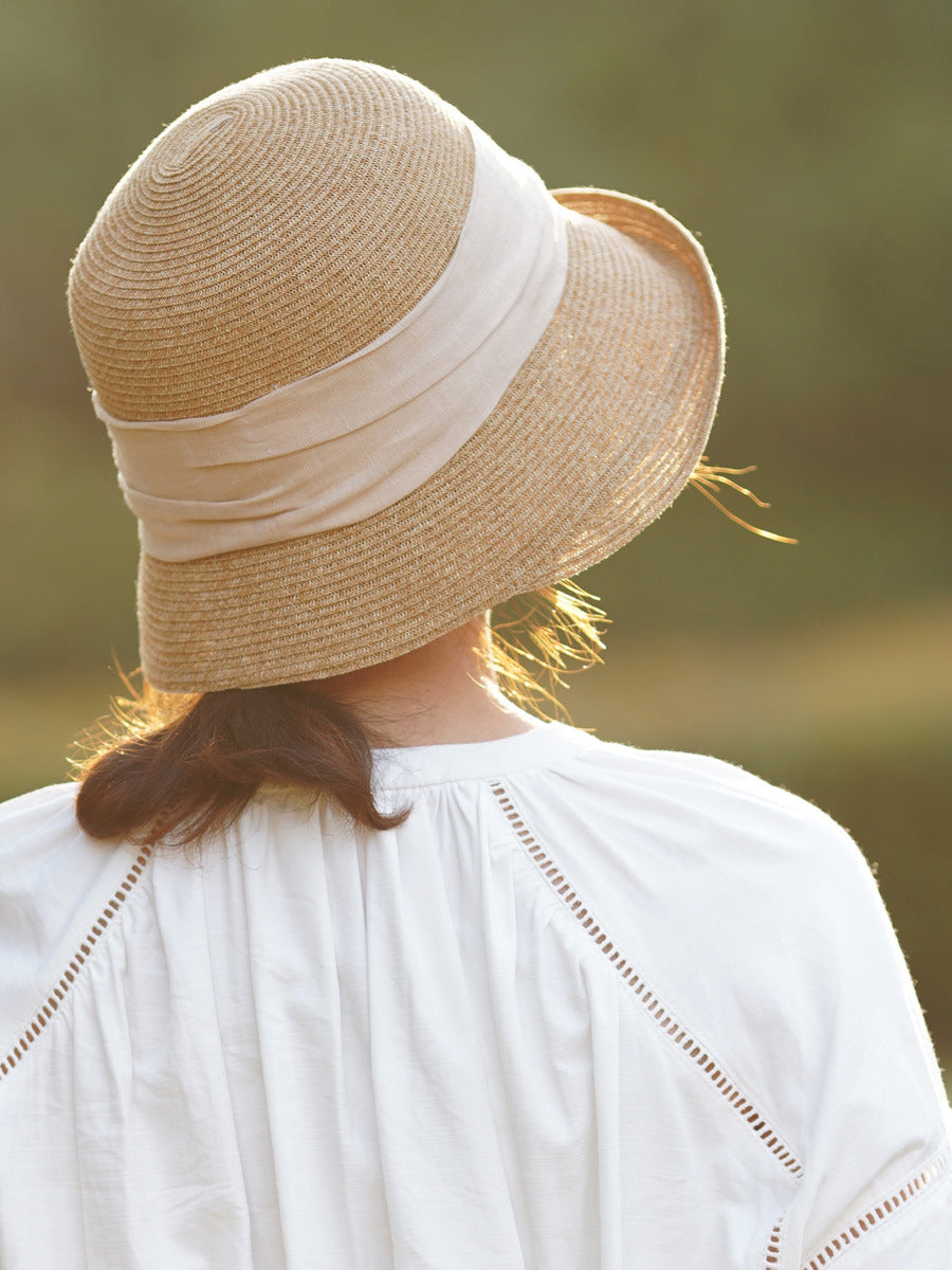 Women's Japanese Style Simple Shade Straw Hat