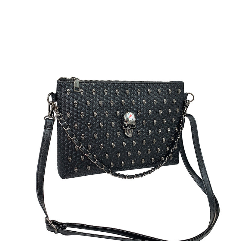 Inclined Span Of Large Capacity Rivet Clutch Bag