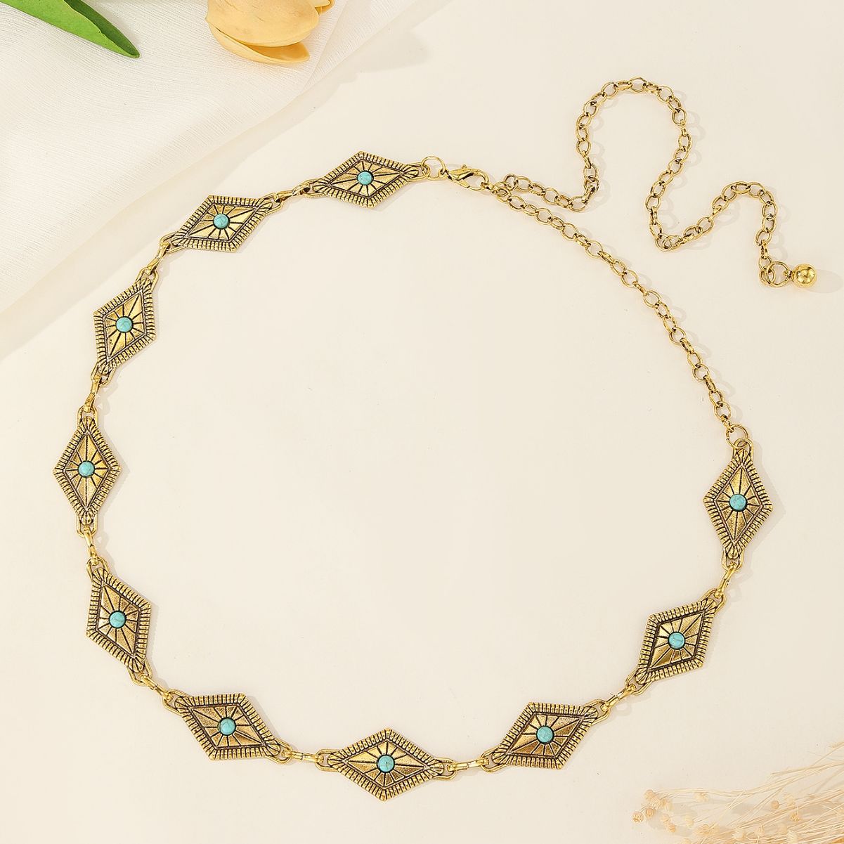 Women's Waist Chain With Skirt Bohemian Style Slim Chain Belt