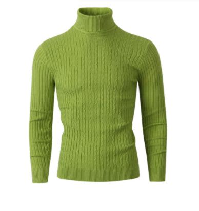 Pullover High Collar Casual Sweater Men