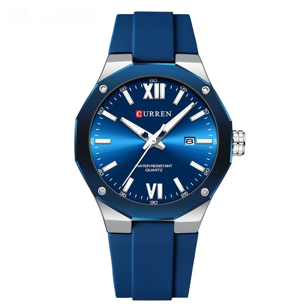 Large-dial Calendar Mens And Couples Watches, Sporty