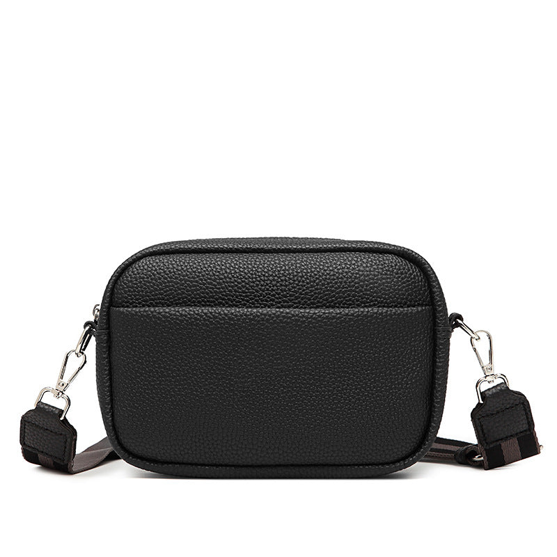 Women's Fashion Casual Solid Color PU Crossbody Bag