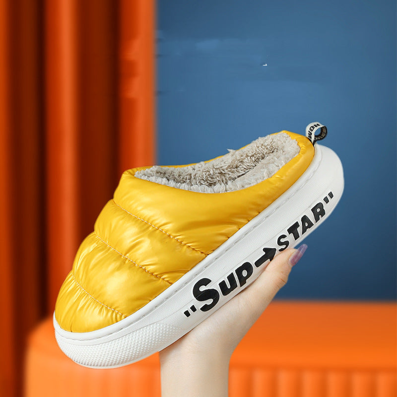 Down Cloth Home Cotton Slippers Indoor Men's And Women's Non-slip Flooring