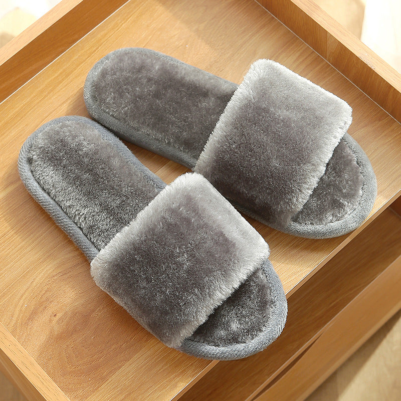 Cotton Slippers Floor Non-slip Warm Korean Women's