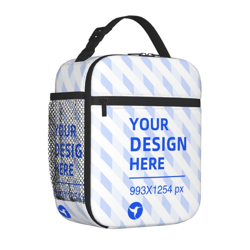 Black Portable Insulated Lunch Bag