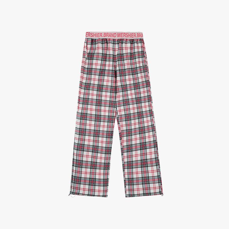 Women's American-style Hip-hop Plaid Casual Trousers