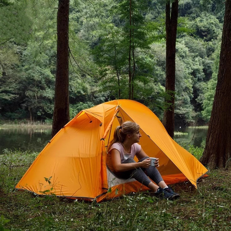 Ultralight 20D Silicone-Coated Nylon Solo Camping Hiking Cycling Tent