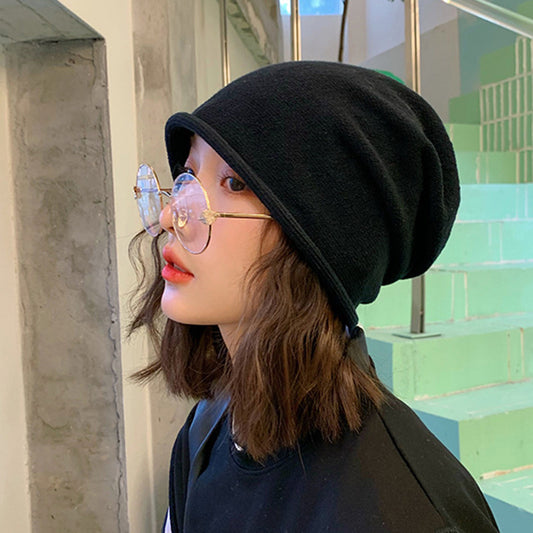 Fashion Loose And Lazy Style Big Head Circumference Beanie Hat