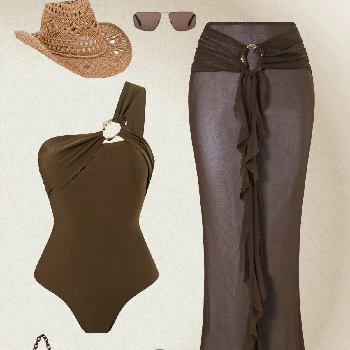 One-Piece Swimsuit Beach Hot Spring Suit For Women