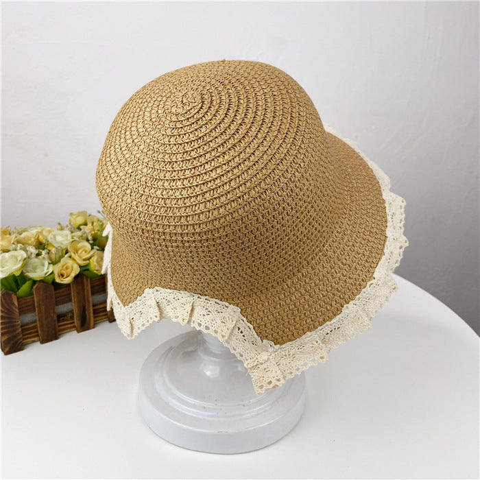 Women's Japanese Lace Fisherman Hat With Lace Straps
