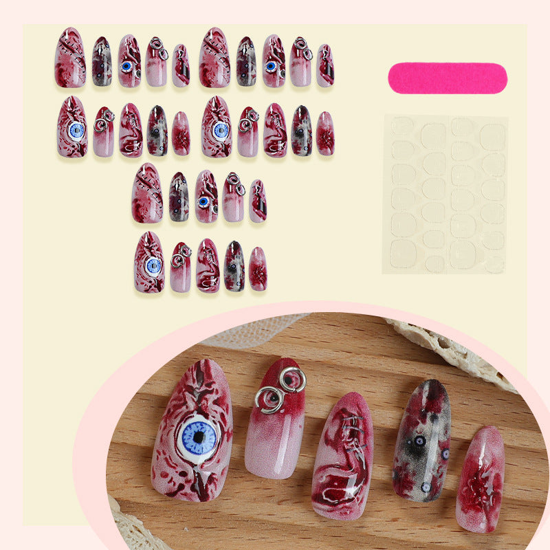 Halloween Wear 30 Pieces Of Almond 3D Stereo