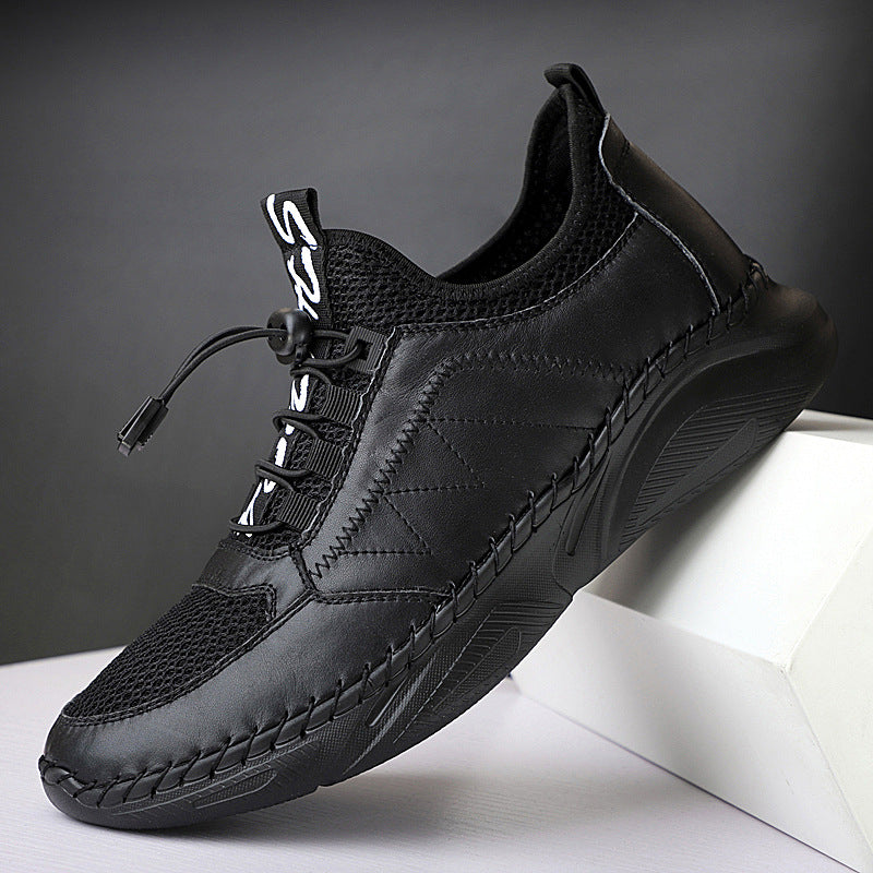 Men's Handmade Casual Low Top Mesh Flats