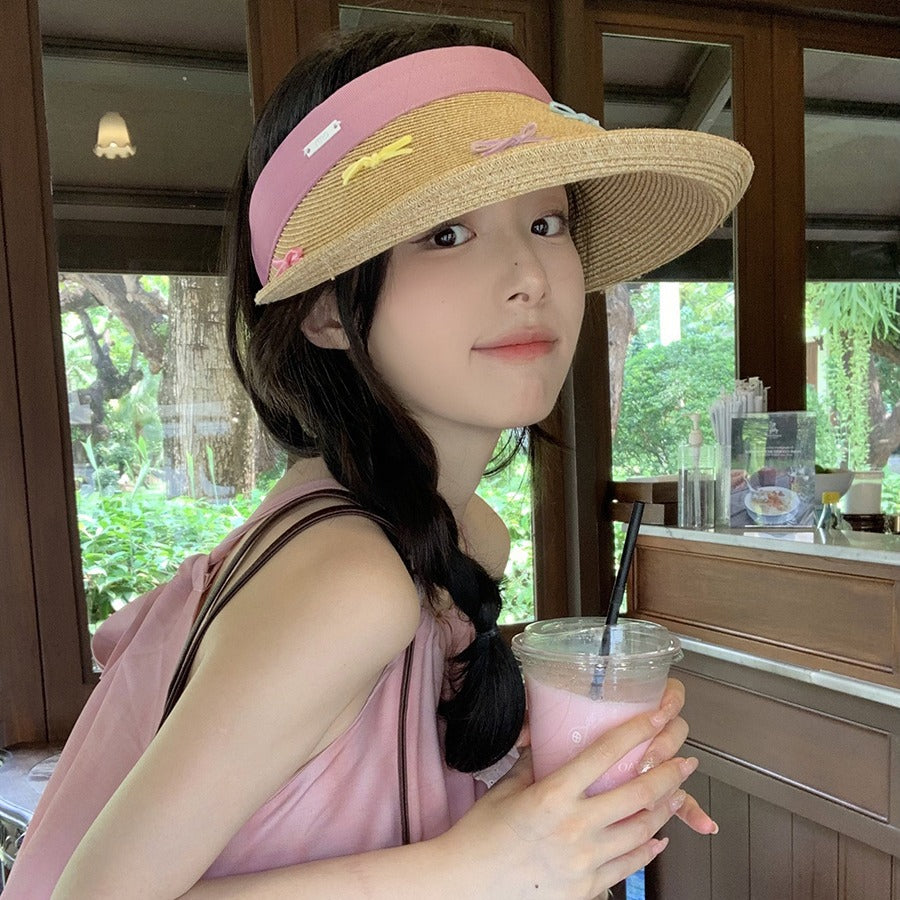 Original Design Color Bow Sun Hat