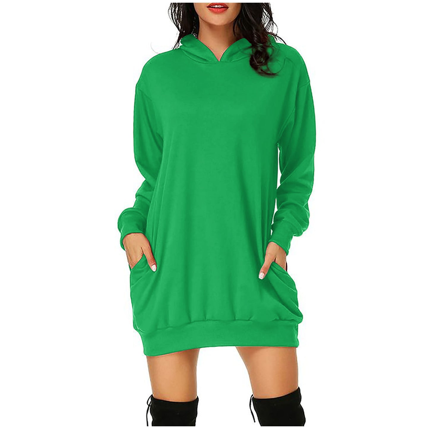 Ladies Gradient Digital Print Hooded Sweatshirt