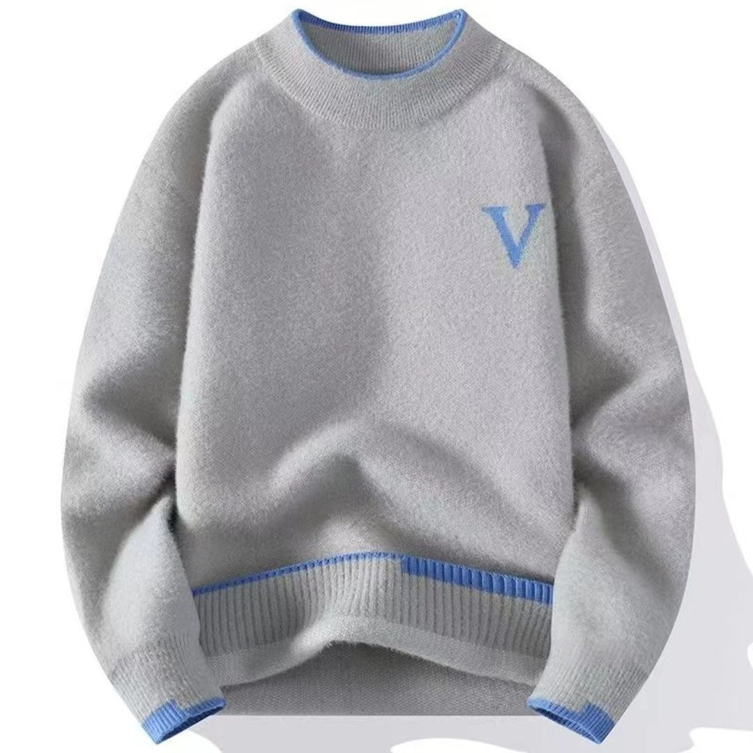 New Round-neck Skin-friendly Knitted Base Layer Top