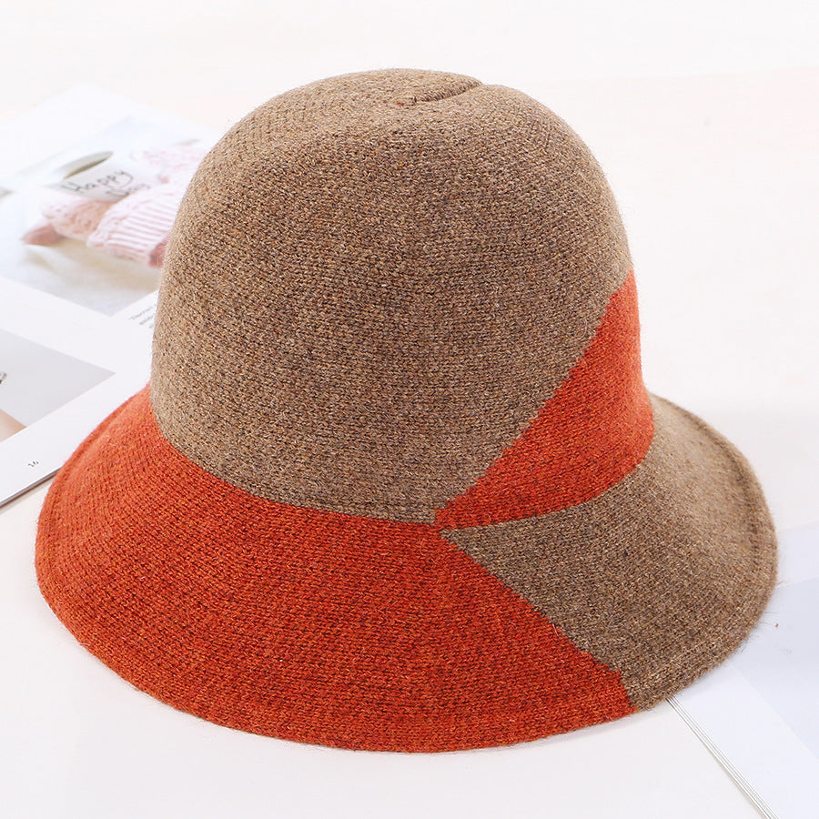 Fashion All-match Temperament Wool Fisherman Hat