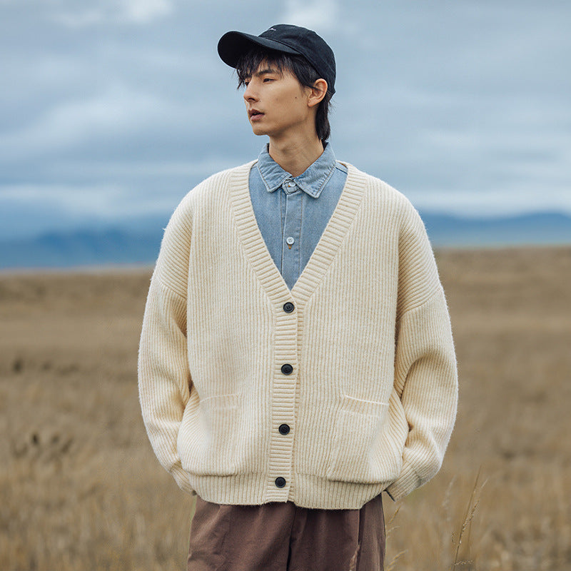 Men's Fashion Loose Chic Knitted Jacket