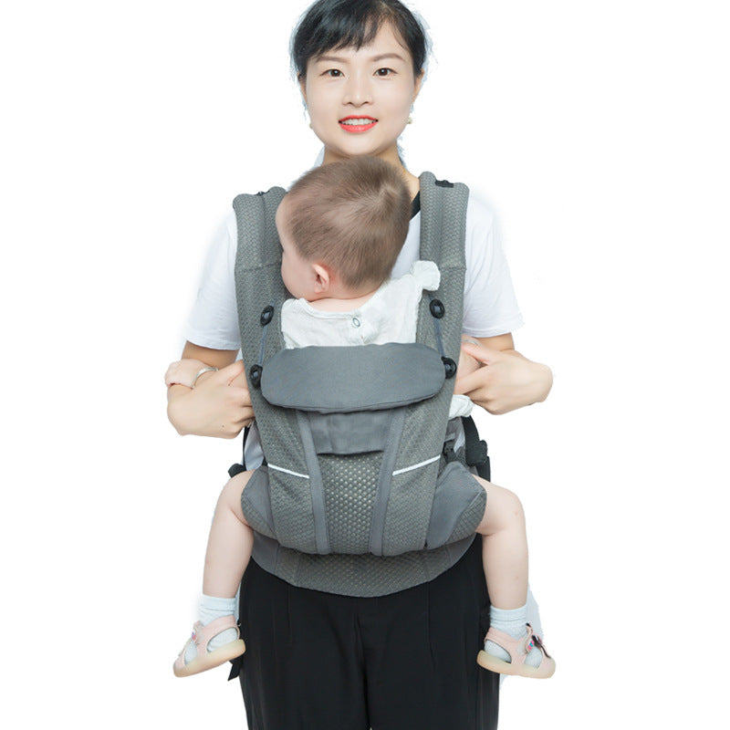 New Breathable Upgraded Four-style Baby Carrier With Waist Stool