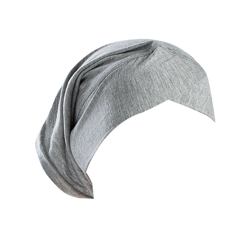 Womens Solid-Color Versatile Headscarf Hat