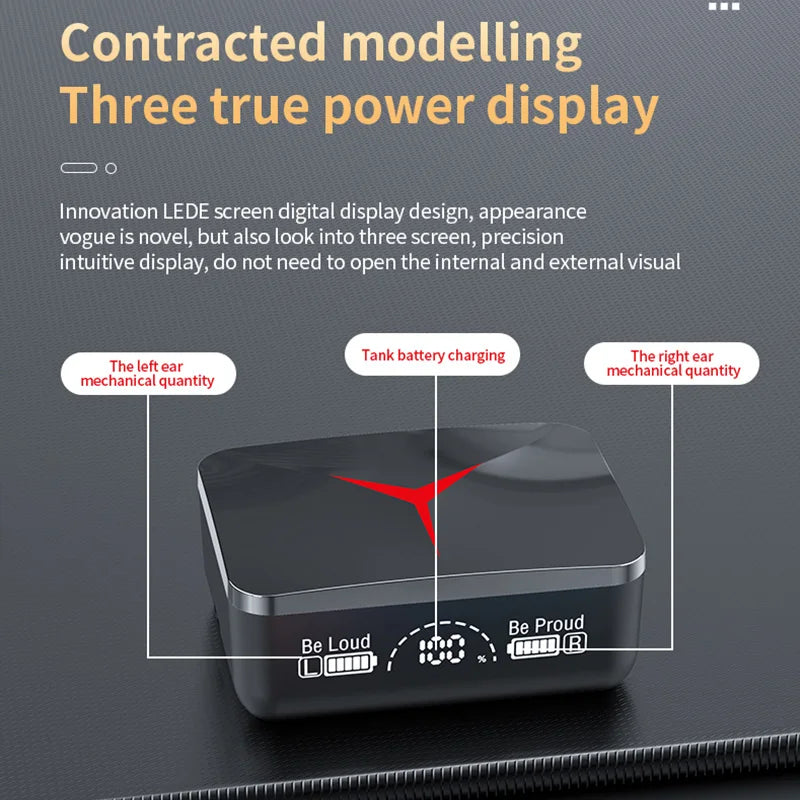 M90 Wireless Headphones TWS Bluetooth Touch Control Earphones Sport Earbuds Hifi Stereo Gaming Headset with Mic for Smartphone