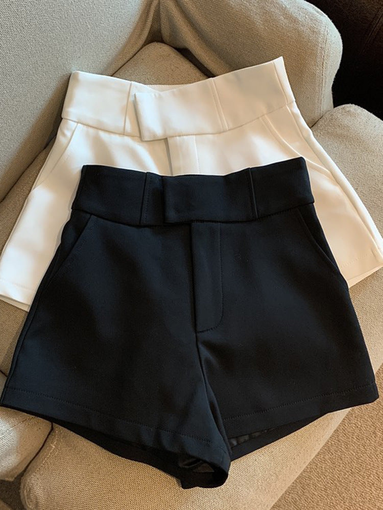 Suit Shorts Women's High Waist A- Line