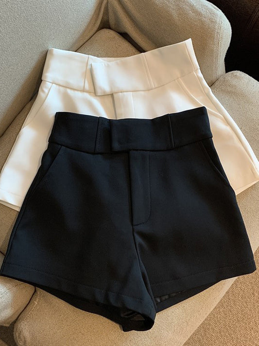 Suit Shorts Women's High Waist A- Line