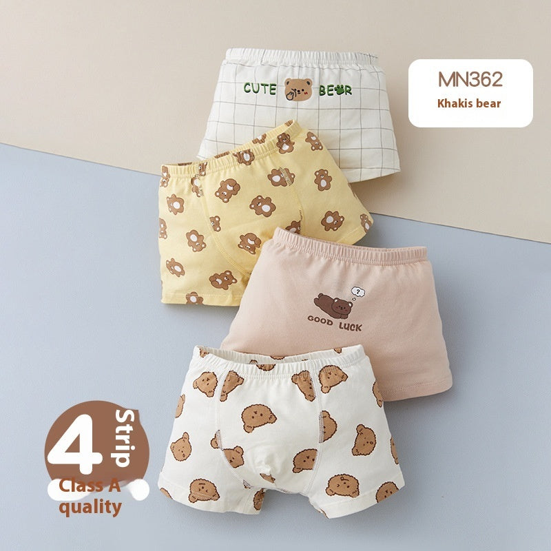 Children's Underwear Class A Pure Cotton Antibacterial Cartoon Boy